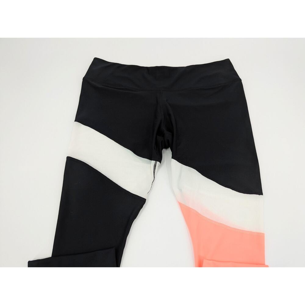 Nike Ladies Power Victory Crop Leggings Yoga Pants Training Black Peach Size 1X - Picture 4 of 10